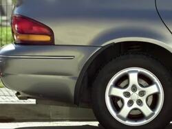 MS PAN Parking Lot Accident Stock Footage