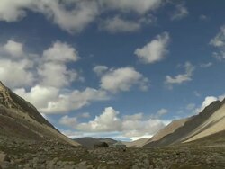 TIme Lapse Clouds over Mountains Lhasa Tibet China  Stock Footage