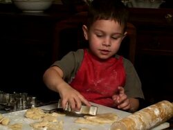 Baking Cookies Stock Footage
