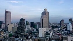 Cityscape do to night Stock Footage