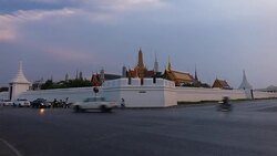 Wat Phra Kaew Sunset Time-Lapse Stock Footage