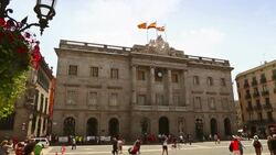 Ayuntamiento Barcelona Stock Footage