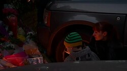 Candles and floral tributes outside of George Michael's house News Clip