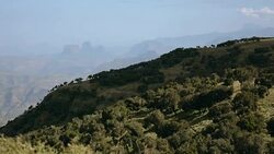 Siemen mountains in Ethiopia. Stock Footage