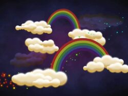 magic world rainbow Stock Footage