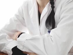 Young researcher smiling Stock Footage