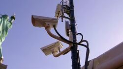 Homeland Security and Statue of Liberty 4K Stock Footage