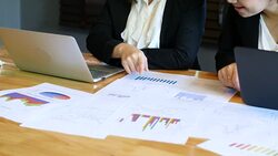 Start-up Development Team Collaborating, Cooperation teamwork Stock Footage