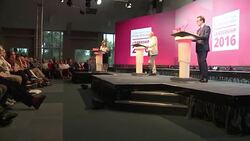 CLEAN : UK Labour leader clashes with rival in leadership debate News Clip