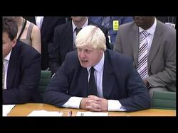 Boris Johnson Kinfe Crime Grab News Clip