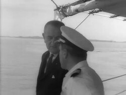 President Lyndon B. Johnson Tours Navy Stock Footage