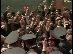 Protest after inauguration of new president News Clip