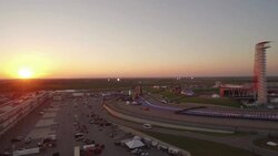 Fly over big Air ramp at XGames Stock Footage