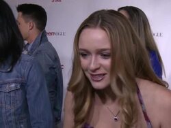 INTERVIEW - Greer Grammer on being a part of the night at Abercrombie & Fitch's "The Making Of A Star" Spring Campaign Party Stock Footage