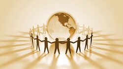 Global Business Background Sepia Stock Footage