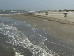Empty Gulf Beaches Stock Footage