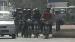 Daily life on the streets of Karachi Stock Footage