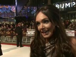 INTERVIEW Tamara Ecclestone on her reality show, herself, her father and being team Edward at the The Twilight Saga Breaking Dawn part 1 UK Premiere at London England. (Footage by WireImage Video/Getty Images Entertainment Video) Stock Footage
