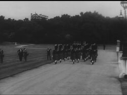 PRINCE PHILIP INSPECTS PIPE BAND News Clip