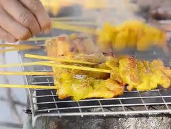 meat bake closeup cook Stock Footage