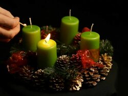 Advent wreath Stock Footage
