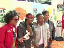 Roc Royal, Prodigy, Princeton and Ray Ray of Mindless Behavior at Nickelodeon's 25th Annual Kids' Choice Awards on 3/31/2012 in Los Angeles, CA. (Footage by WireImage Video/Getty Images Entertainment Video) Stock Footage