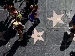 Scenes From Hollywood Boulevard, California Stock Footage