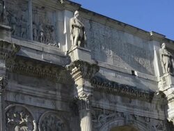 Arco di Costantino, Rome, Italy Stock Footage