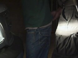 April 3 2009 MONTAGE Mexican police officers frisking and arresting people on street, Juarez, Chihuahua, Mexico, AUDIO Stock Footage