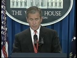 President Bush's statement on the McVeigh execution. News Clip