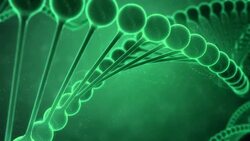 DNA String in Green Color Stock Footage