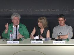 INTERVIEW: (in Spanish with English translation following) Pedro Almodovar on the characters in the film (Footage by WireImage Video/GettyImages) Stock Footage