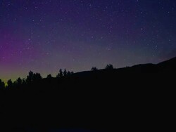 Time lapse of stars and Northern lights Stock Footage