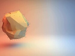 Polyhedral morph on left Stock Footage