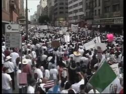 Thousands demonstrate against plans to crack down on illegal immigrants News Clip