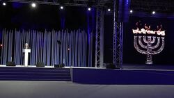 Ceremony Commemorating the Victims of Babiy Yar in Kiev Stock Footage