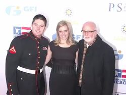 Lance Cpl. Michael Martinez, U.S. Marine Corps and guests at The 6th Annual Stand Up For Heroes Presented by The New York Comedy Festival and The Bob Woodruff Foundation Stock Footage
