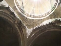 Geghard monastery, dome of a church Stock Footage