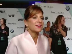 INTERVIEW - Cathy Schulman at Women In Film 2015 Crystal + Lucy Awards Presented By Max Mara, BMW Of North America And Tiffany & Co. Stock Footage