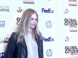 Erin Heatherton at Global Citizen Festival in Central Park To End Extreme Poverty Stock Footage