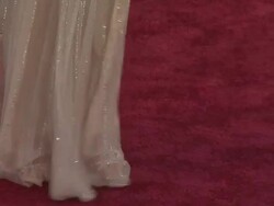 Julie Delpy at the 86th Annual Academy Awards - Arrivals Stock Footage