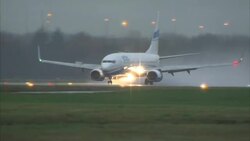 Syrian Refugees Land at Glasgow Airport News Clip