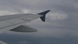 Rough flight and a bad weather Stock Footage