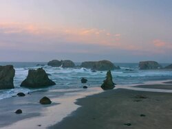 Beautiful Pacific Coast at Bandon Stock Footage