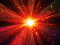Pulsating Quasar Space Burst Stock Footage