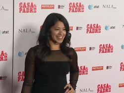 Gina Rodriguez at Casa De Mi Padre Los Angeles Premiere Stock Footage