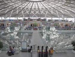 WS HA Shot of Interior of Shanghai southern station / Shanghai,  China Stock Footage