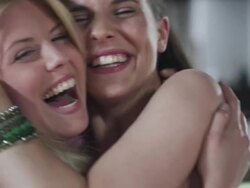 Girls enjoying Bowling Stock Footage