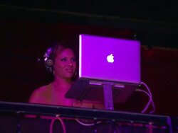 MC Lyte at 3rd Annual ESSENCE Black Women In Music Event on 3/8/12 in Los Angeles, CA Stock Footage