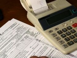 Calculator Stock Footage